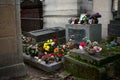 James Morrison grave in Pere Lachaise graveyard in Paris France