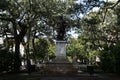 James Oglethorpe Monument at Chippewa Square in Savannah, Georgia
