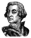 James Oglethorpe, vintage illustration