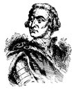 James Oglethorpe, vintage illustration