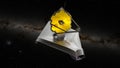 James Webb Telescope. Outer space telescope. Elements of these images were furnished by ESA Royalty Free Stock Photo