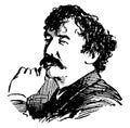 James Whistler, vintage illustration