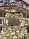 Jamestown, California Stone and Metal Sign