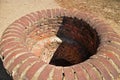 A brick-lined well in the James Fort.