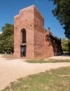 Remains of original church in Jamestown Settlement in Virginia