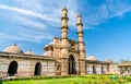 Jami Masjid, a major tourist attraction at Champaner-Pavagadh Archaeological Park - Gujarat, India Royalty Free Stock Photo