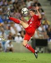 Jamie Carragher in action Royalty Free Stock Photo