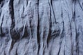 Jammed blue cotton and polyester fabric Royalty Free Stock Photo