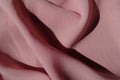 Jammed thin pastel pink chiffon fabric