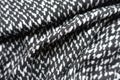 Jammed black and white rayon fabric Royalty Free Stock Photo