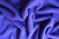 Jammed violet thin simple woollen jersey fabric