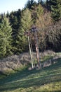 old skiing lift pylons in the Eifel