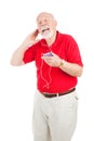 Jamming to the Oldies Royalty Free Stock Photo