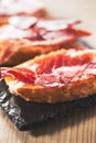 Jamon iberico tapas Royalty Free Stock Photo