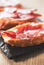 Jamon iberico tapas Royalty Free Stock Photo