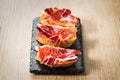 Jamon iberico tapas Royalty Free Stock Photo