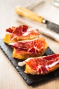 Jamon iberico tapas Royalty Free Stock Photo