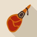 Jamon. Spanish ham illustration illustration Royalty Free Stock Photo