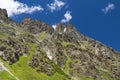 Jamtal Mountains Near In Galtuer, Austria Royalty Free Stock Photo