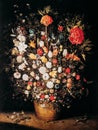 Jan Brueghel Elder Also Bruegel Or Breughel. Large Bouquet Of Flowers In A Tub Or The Great Bouquet. Jan Brueghel Was A