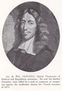 Jan de Witt 1625 - 1672 Grand Pensionary of Holland and Republican Statesman - Portrait painting.