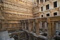 God and goddesses sculptures at stepwell Rani ki vav, an intricately constructed historic site in Gujarat Royalty Free Stock Photo