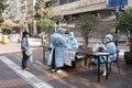 Hong Kong.Residents of a neighborhood to register for a mandatory Covid-19 coronavirus test