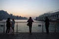 2021 Jan 15,Skyline of Hong Kong at sunset. Royalty Free Stock Photo