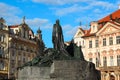 Jan Hus Memorial in Old town square