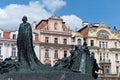 Jan Hus Memorial statue, Prague Royalty Free Stock Photo