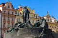 The Jan Hus Memorial Statue in Prague Royalty Free Stock Photo