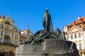 The Jan Hus Memorial Statue in Prague Royalty Free Stock Photo