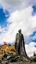 The Jan Hus monument at the old town square in Prague Royalty Free Stock Photo