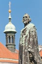 Jan Hus statue Royalty Free Stock Photo