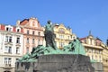 Jan Hus statue in Staremesto Namesti in Prague Royalty Free Stock Photo