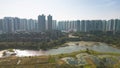 6 Jan 2023 the landscape of Wetland Park, hong kong Royalty Free Stock Photo