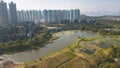 6 Jan 2023 the landscape of Wetland Park, hong kong Royalty Free Stock Photo