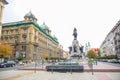 Jan Matejko Square in Krakow city, Poland Royalty Free Stock Photo