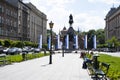 Jan Matejko Square in Krakow Royalty Free Stock Photo