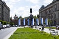 Jan Matejko Square in Krakow Royalty Free Stock Photo