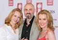 Jan Maxwell, Marc Kudisch, and Erin Dilly at Meet the Nominees for the 59th Tony Awards on May 11, 2005 in New York City 119 Royalty Free Stock Photo