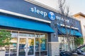 Jan 24, 2020 Mountain View / CA / USA - Sleep Number store in San Francisco Bay Area; Sleep Number is a U.S.-based manufacturer Royalty Free Stock Photo
