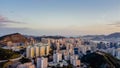 Jan 14 2024 panoramic view of Shun Lee from Ping Shan Royalty Free Stock Photo