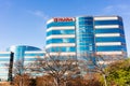 Jan 29, 2020 Santa Clara / CA / USA - McAfee Headquarters in Silicon Valley; McAfee, LLC is an American global computer security Royalty Free Stock Photo