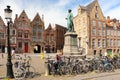 Jan Van Eyck Square. Bruges. Belgium Royalty Free Stock Photo