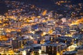 2018, JAN 1 - Wellington, New Zealand, The panorama landscape view of the building and scenery of the city at sunset. I Royalty Free Stock Photo