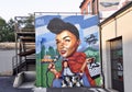 Janelle Monae Robinson Mural Royalty Free Stock Photo