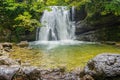 Janets Foss near to Gordale Scar in Malhamdale in North Yorkshire Royalty Free Stock Photo