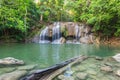 Jangle landscape with flowing turquoise water Royalty Free Stock Photo