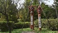 Jangseung, Korean traditional totem pole at the village entrance.